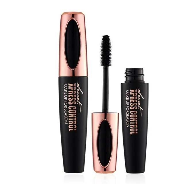 4D Silk Fiber Eyelashes Lengthening Mascara Waterproof Long Lasting Lash