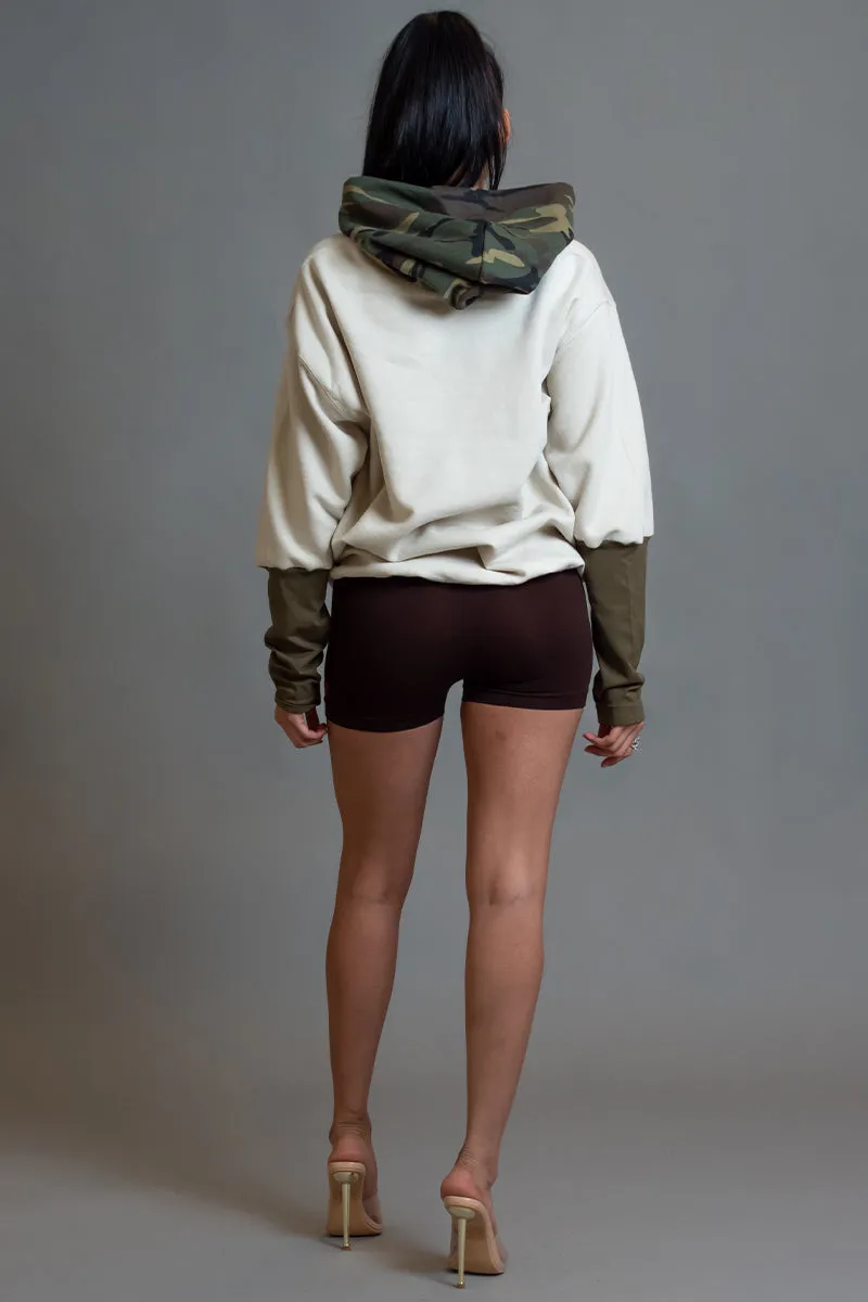 CUSTOM SAND N CAMO SPRAY CNT HOODIE