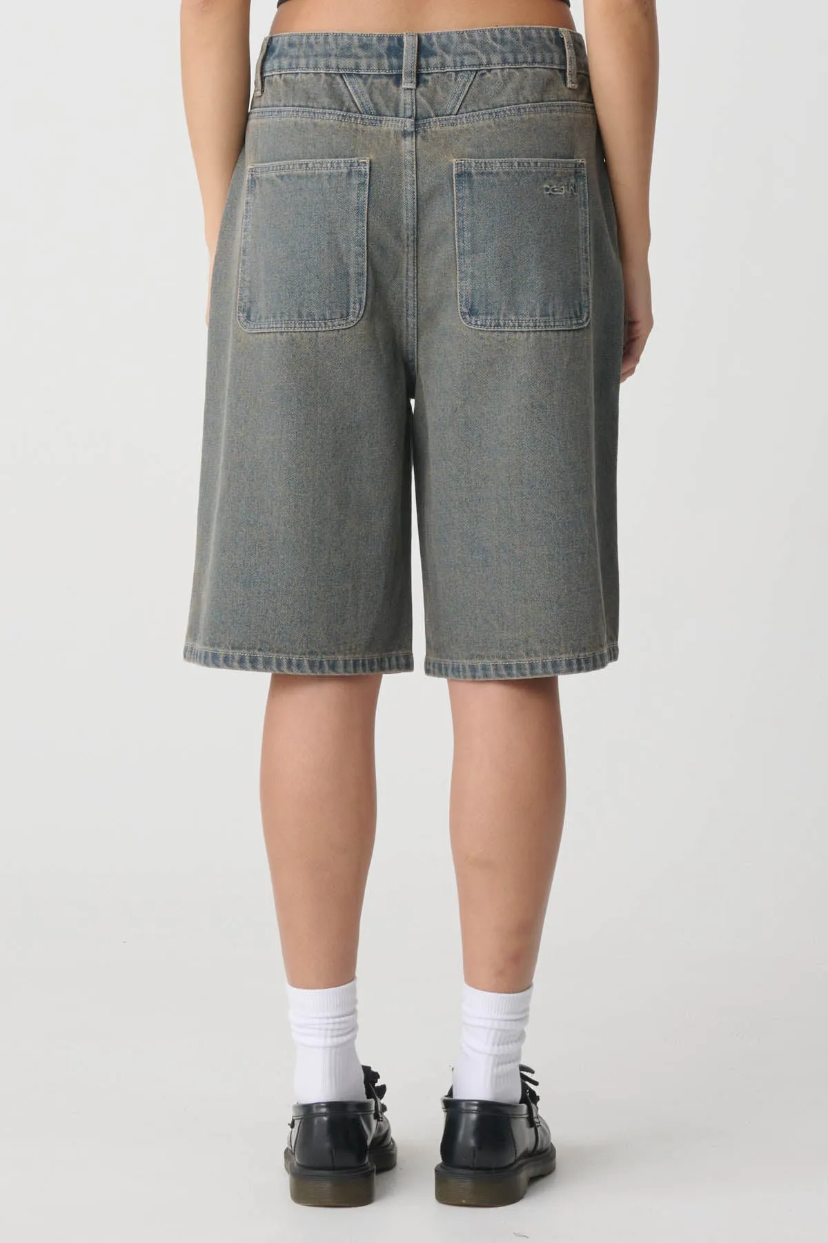 GORDON SPRAY BAGGY SHORT - VINTAGE BLUE / PINK