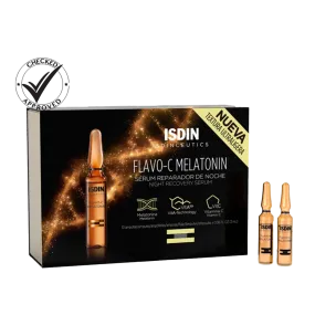 ISDINceutics Flavo-C Melatonin Ampoules vitamin C, Melatonin & Bakuchiol Serum- 10vials- ISDIN