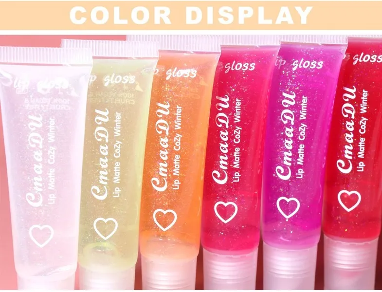 Wholesale CmaaDu 6 Colors Pure Transparent Moisturizing Moisturizing Lip Balm Lip Glaze JDC-MK-Nic020